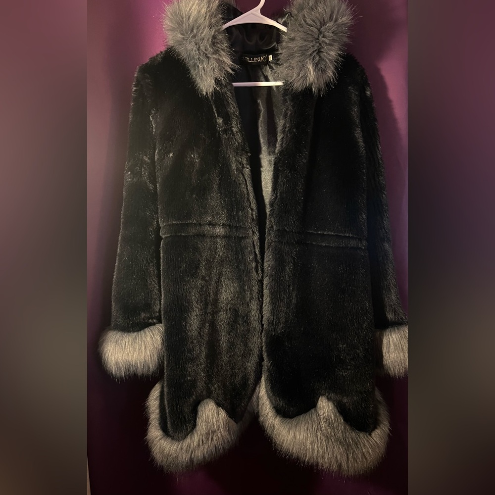 Fuzzy Faux Fur Coat